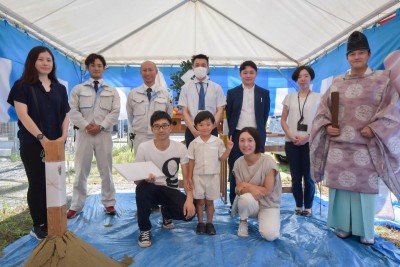 「福岡市西区08」注文住宅現場リポート①【地鎮祭】