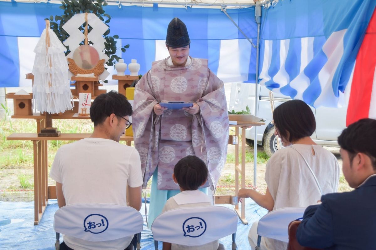 福岡県福岡市西区08　注文住宅建築現場リポート①　～地鎮祭～