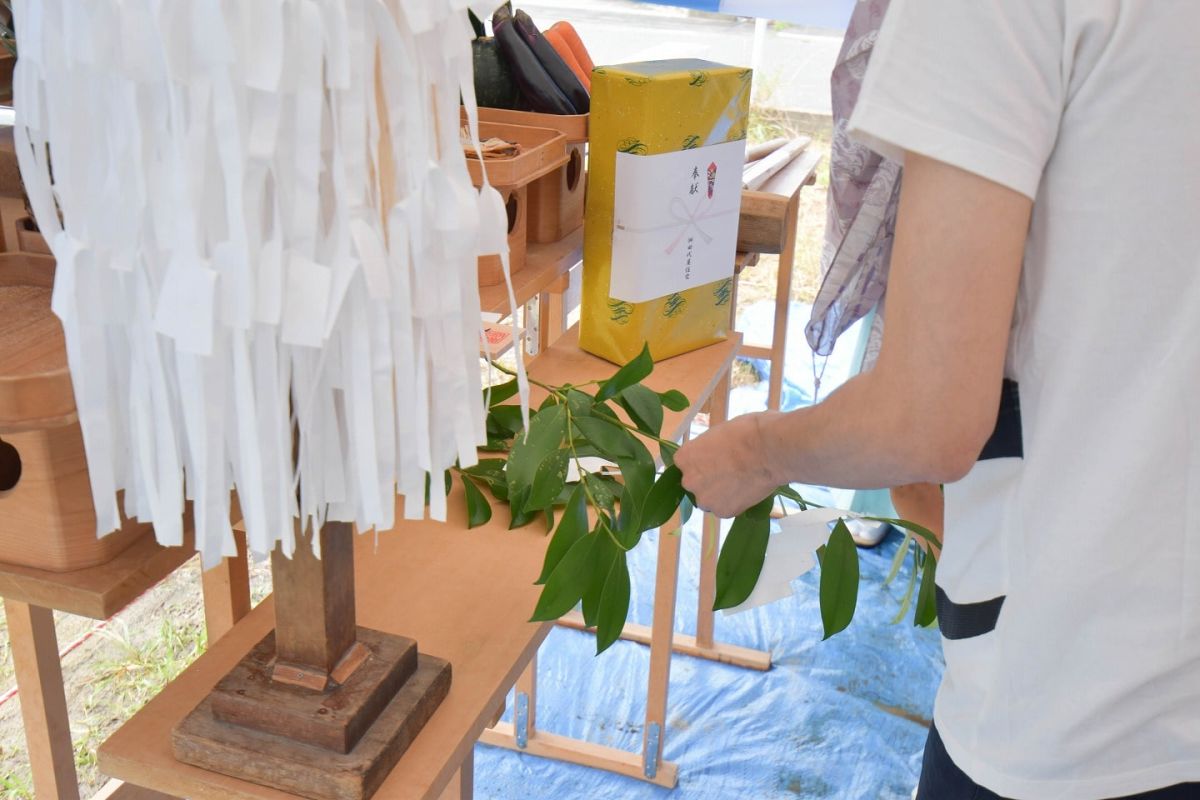 「福岡市西区08」注文住宅現場リポート①【地鎮祭】