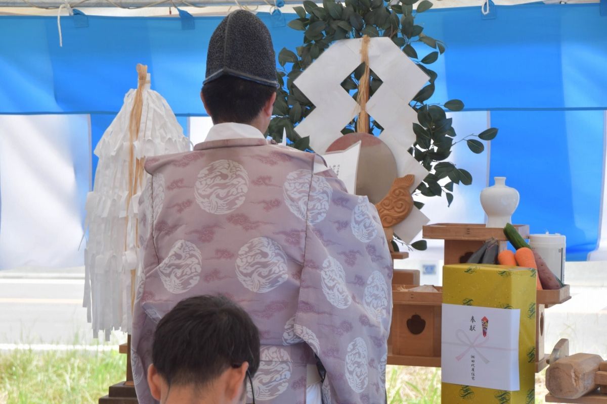 「福岡市西区08」注文住宅現場リポート①【地鎮祭】