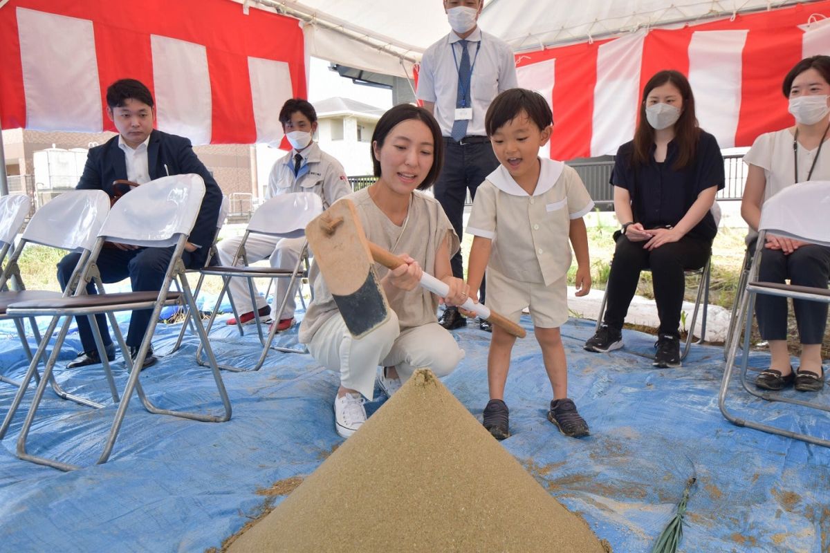 「福岡市西区08」注文住宅現場リポート①【地鎮祭】