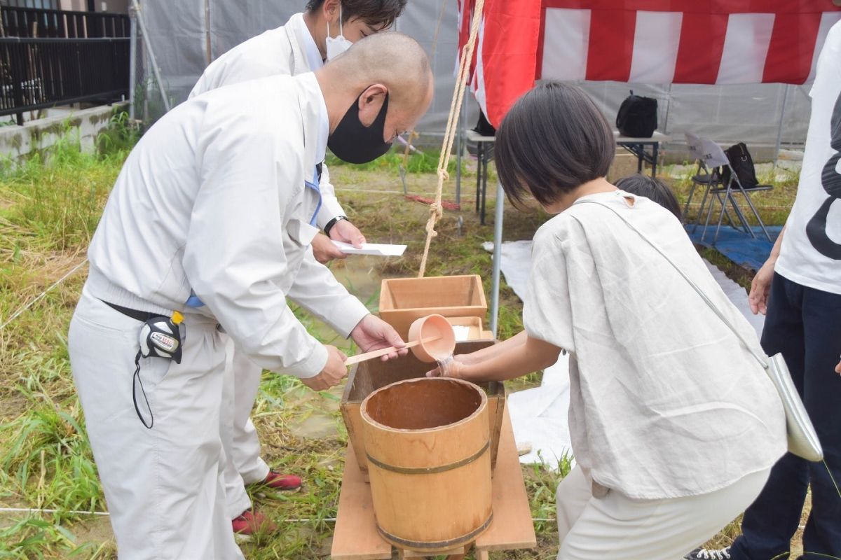 福岡県福岡市西区08　注文住宅建築現場リポート①　～地鎮祭～