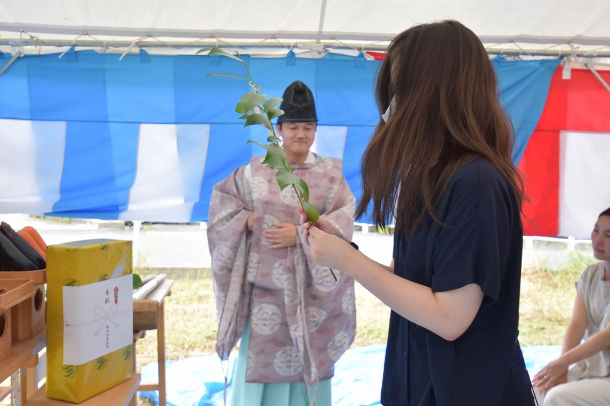 福岡県福岡市西区08　注文住宅建築現場リポート①　～地鎮祭～