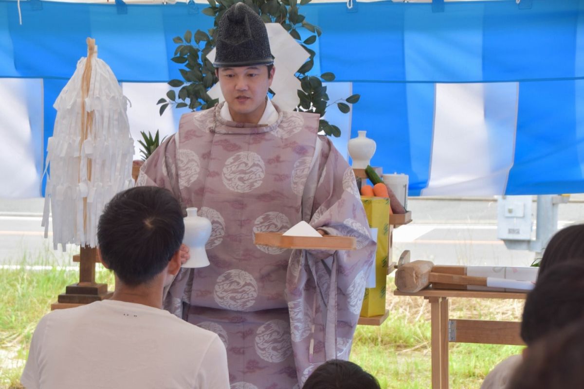 福岡県福岡市西区08　注文住宅建築現場リポート①　～地鎮祭～