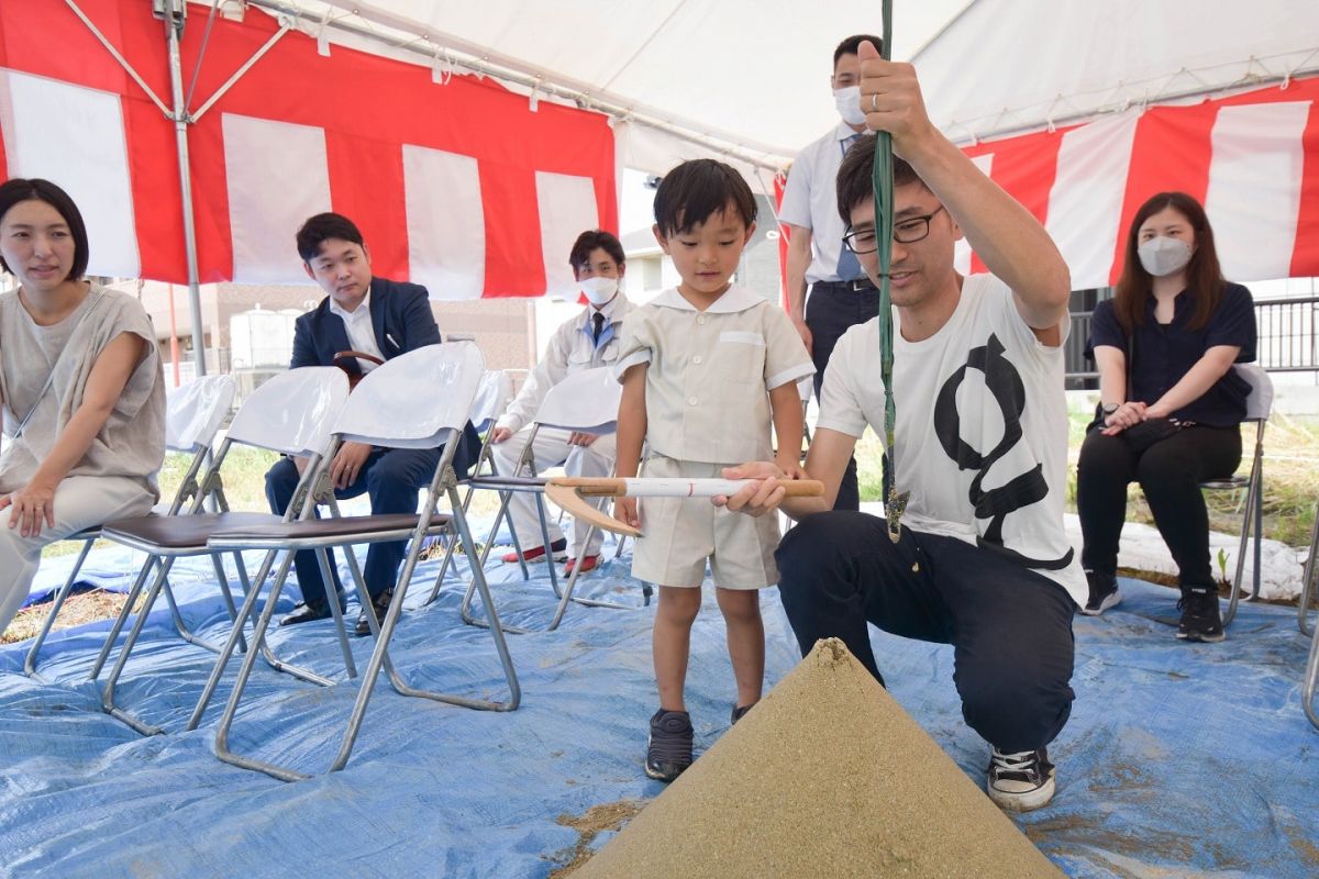 福岡県福岡市西区08　注文住宅建築現場リポート①　～地鎮祭～