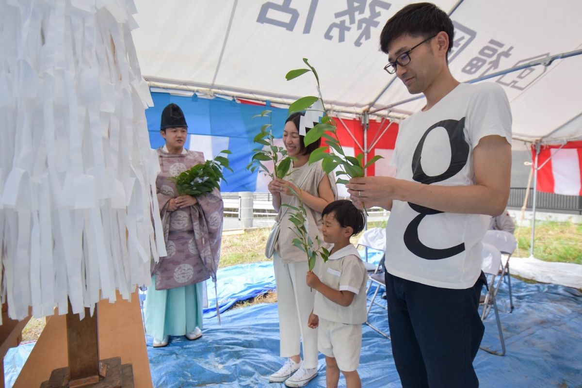 福岡県福岡市西区08　注文住宅建築現場リポート①　～地鎮祭～