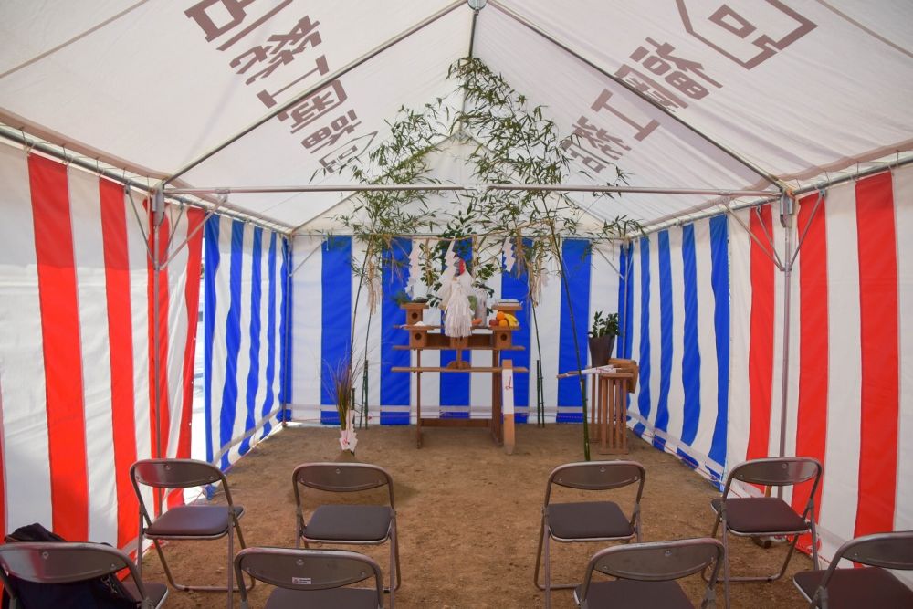 「福岡市西区05」注文住宅現場リポート①【地鎮祭】