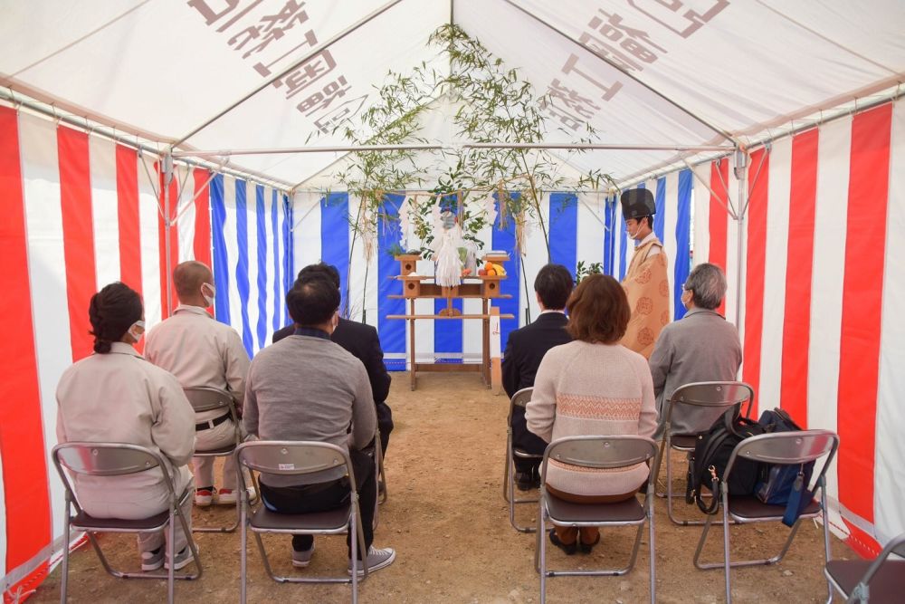 「福岡市西区05」注文住宅現場リポート①【地鎮祭】