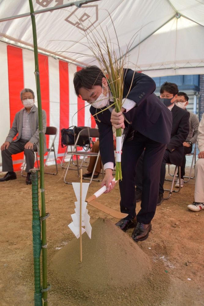 「福岡市西区05」注文住宅現場リポート①【地鎮祭】