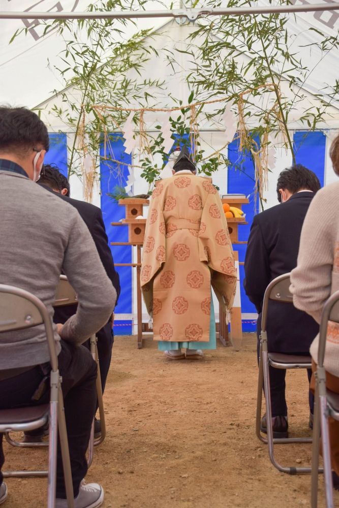 「福岡市西区05」注文住宅現場リポート①【地鎮祭】