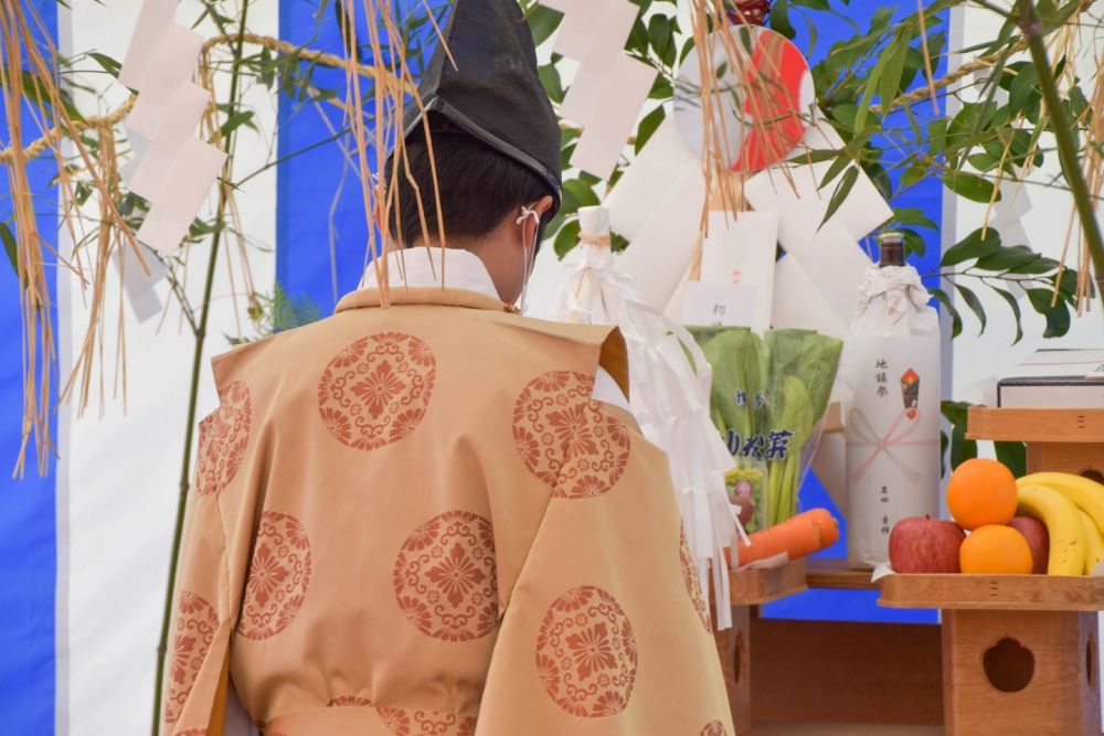 「福岡市西区05」注文住宅現場リポート①【地鎮祭】