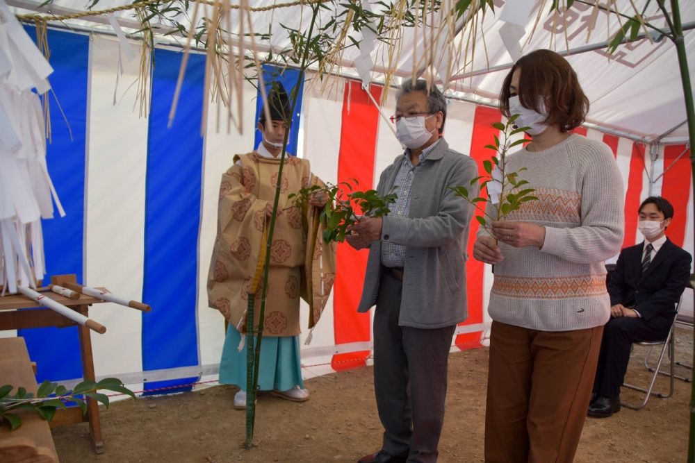 福岡市西区05　注文住宅建築現場リポート①　～地鎮祭～