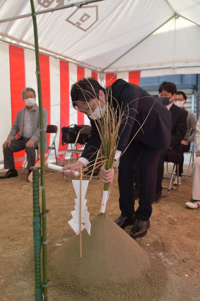 「福岡市西区05」注文住宅現場リポート①【地鎮祭】