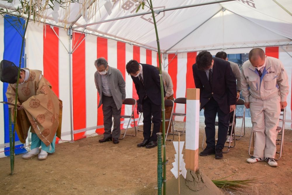 「福岡市西区05」注文住宅現場リポート①【地鎮祭】