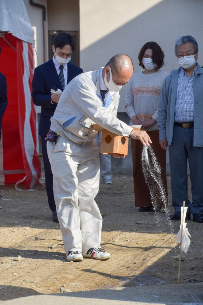 福岡市西区05　注文住宅建築現場リポート①　～地鎮祭～