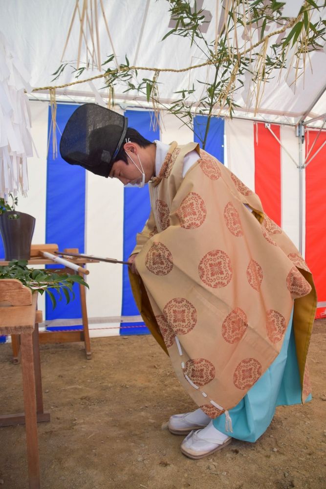 「福岡市西区05」注文住宅現場リポート①【地鎮祭】