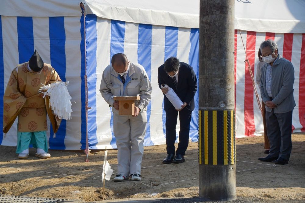 福岡市西区05　注文住宅建築現場リポート①　～地鎮祭～