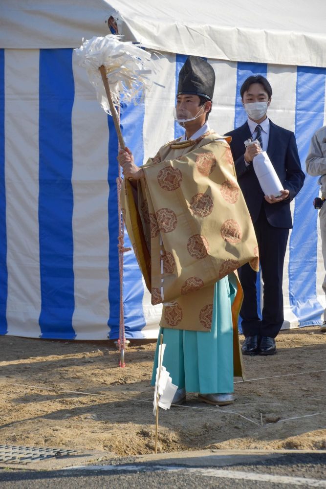 「福岡市西区05」注文住宅現場リポート①【地鎮祭】
