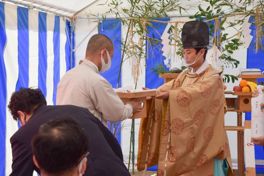 「福岡市西区05」注文住宅現場リポート①【地鎮祭】