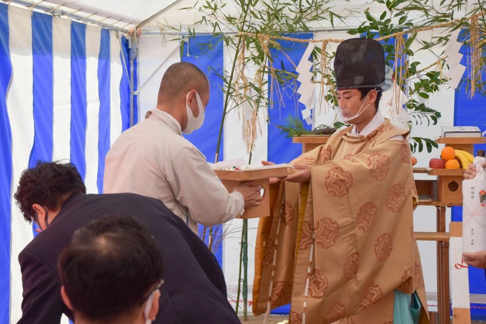 福岡市西区05　注文住宅建築現場リポート①　～地鎮祭～