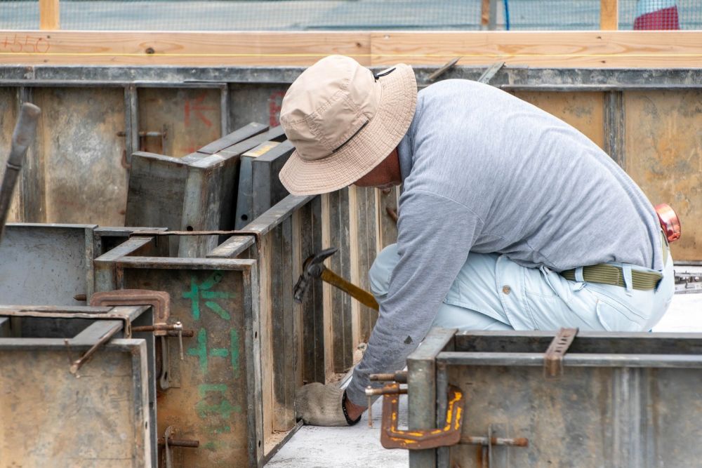 福岡県小郡市04　注文住宅建築現場リポート④　～基礎工事・型枠取り付け～