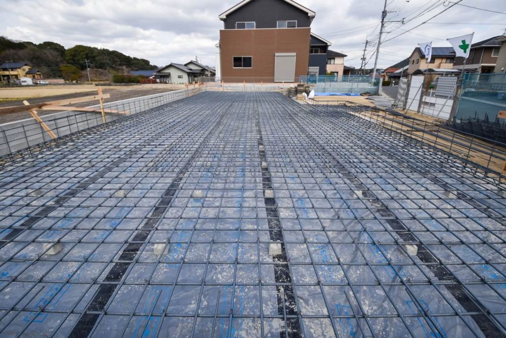 「飯塚市01」注文住宅現場リポート①【基礎工事】【配筋】