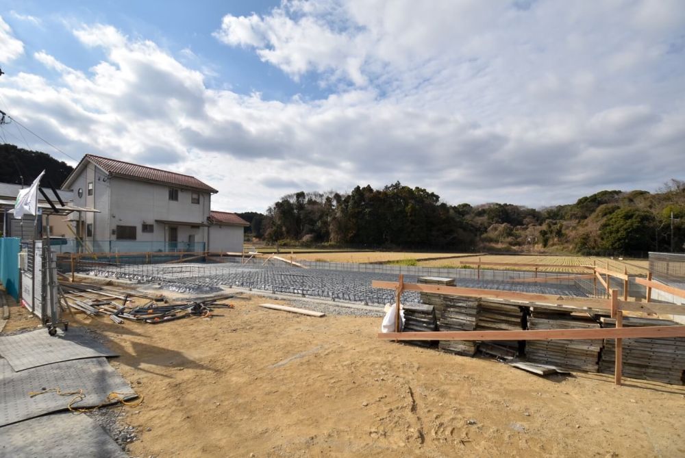 「飯塚市01」注文住宅現場リポート①【基礎工事】【配筋】