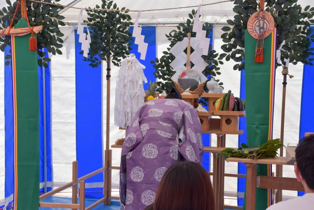 「福岡市東区09」注文住宅現場リポート①【地鎮祭】