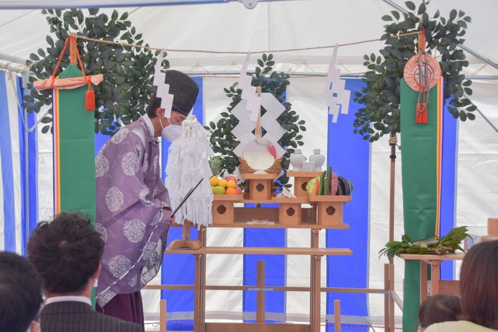 「福岡市東区09」注文住宅現場リポート①【地鎮祭】