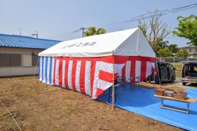 福岡市東区09　注文住宅建築現場リポート①　～地鎮祭～