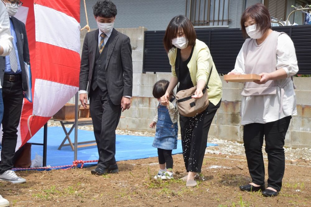「福岡市東区09」注文住宅現場リポート①【地鎮祭】