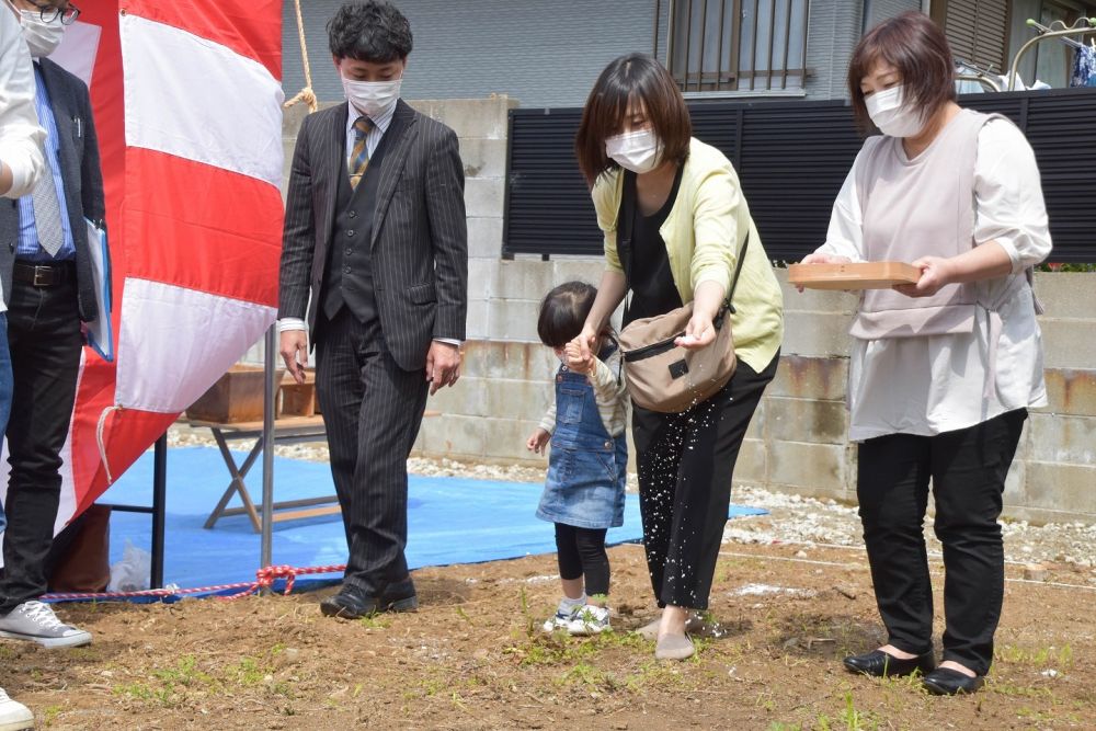 福岡市東区09　注文住宅建築現場リポート①　～地鎮祭～