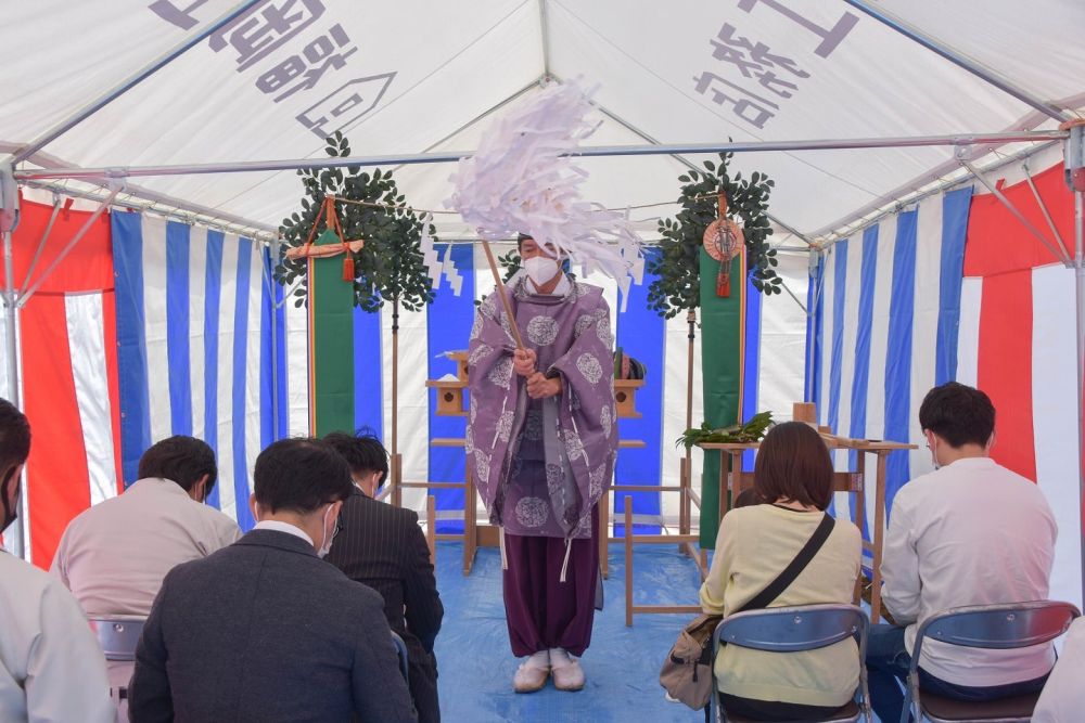「福岡市東区09」注文住宅現場リポート①【地鎮祭】