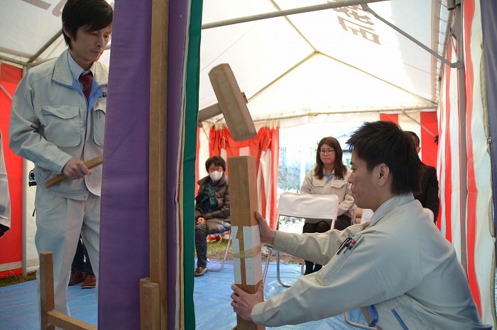 「久留米市寺町01」注文住宅現場リポート①【地鎮祭】