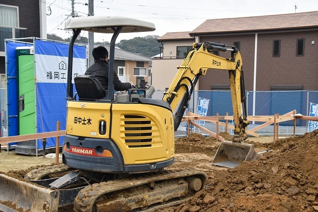 「古賀市04」注文住宅現場リポート②【基礎工事】【根切り】