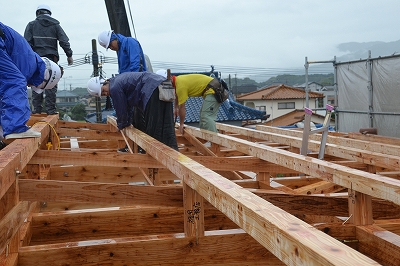 佐賀県三養基郡みやき町01　注文住宅建築現場リポート④　～上棟式1