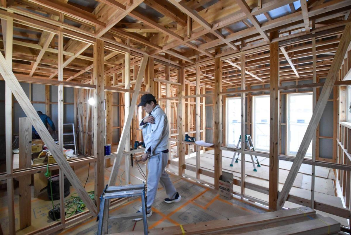 「糟屋郡志免町07」注文住宅現場リポート⑤【木工事】【床材】