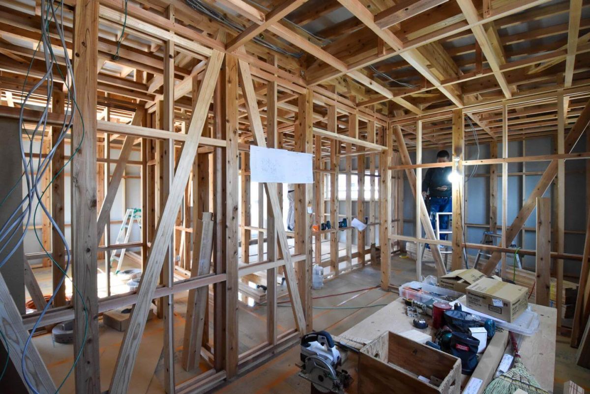 「糟屋郡志免町07」注文住宅現場リポート⑤【木工事】【床材】