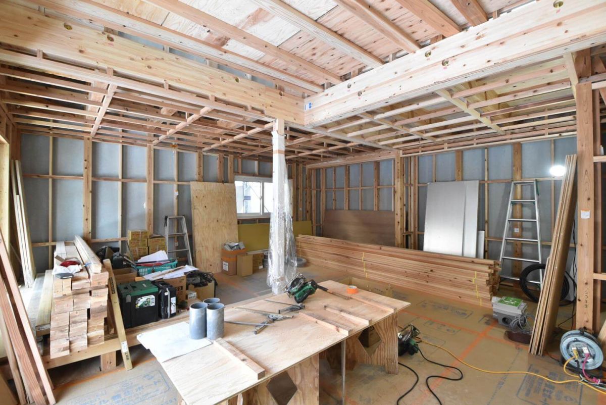 「糟屋郡志免町07」注文住宅現場リポート⑤【木工事】【床材】