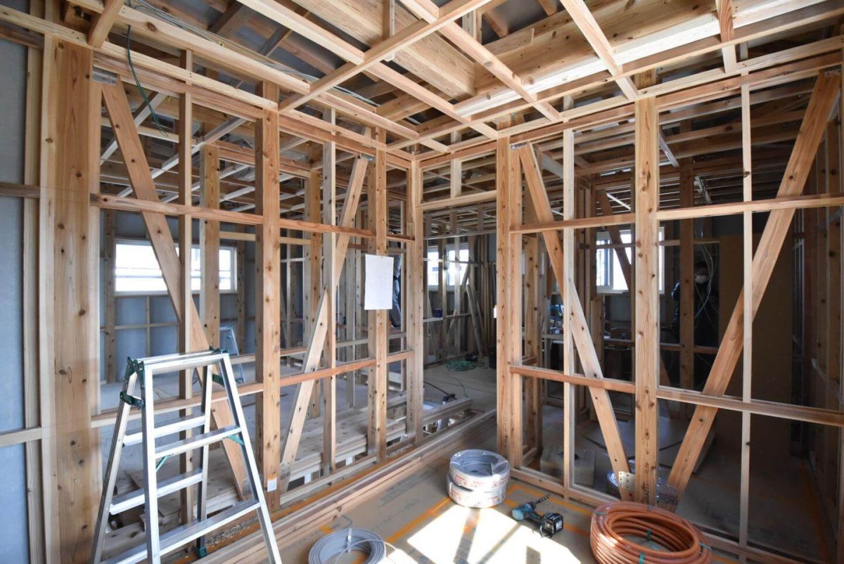 「糟屋郡志免町07」注文住宅現場リポート⑤【木工事】【床材】