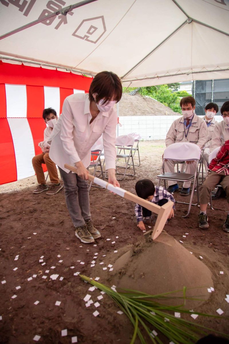 福岡県宗像市06　注文住宅建築現場リポート①　～地鎮祭～