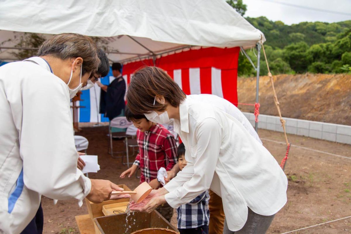 福岡県宗像市06　注文住宅建築現場リポート①　～地鎮祭～