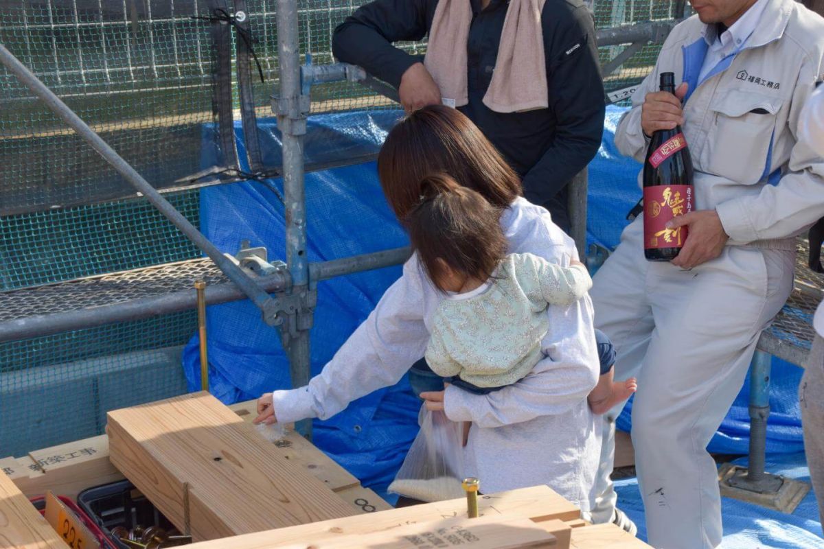 「福岡市南区柏原05」注文住宅現場リポート③【上棟式】