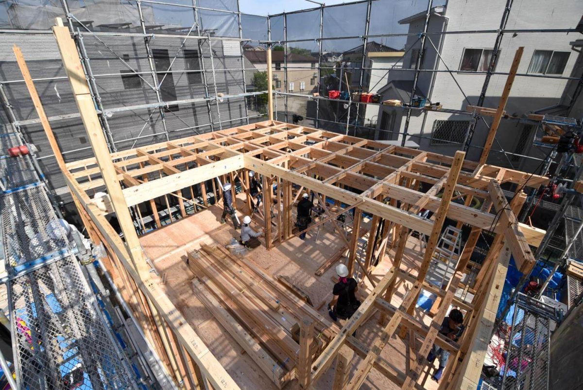「福岡市南区柏原05」注文住宅現場リポート③【上棟式】