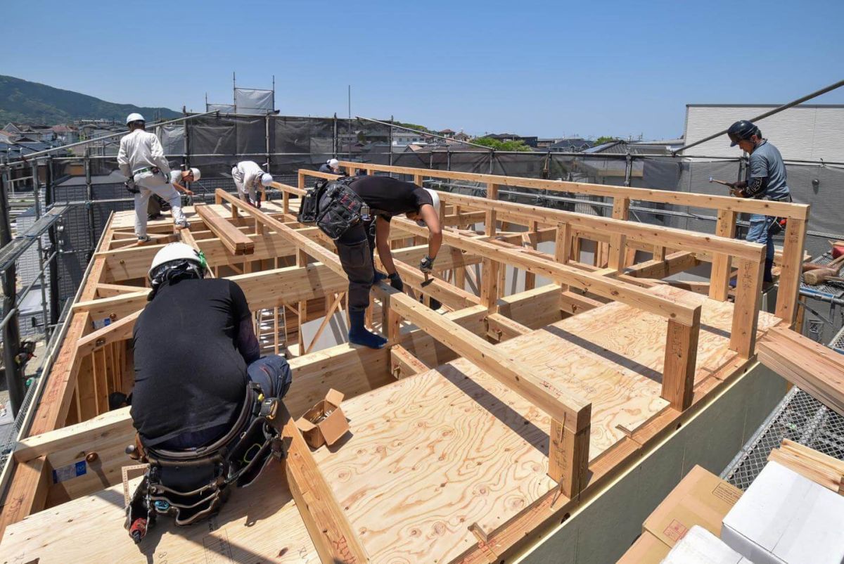 「福岡市南区柏原05」注文住宅現場リポート③【上棟式】