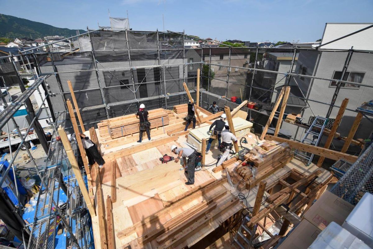 「福岡市南区柏原05」注文住宅現場リポート③【上棟式】