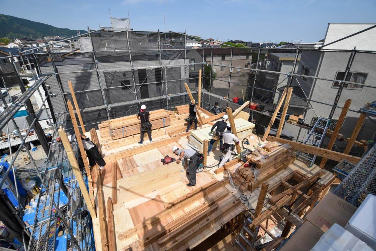 福岡県福岡市南区柏原05　注文住宅建築現場リポート③　～上棟式・前編～