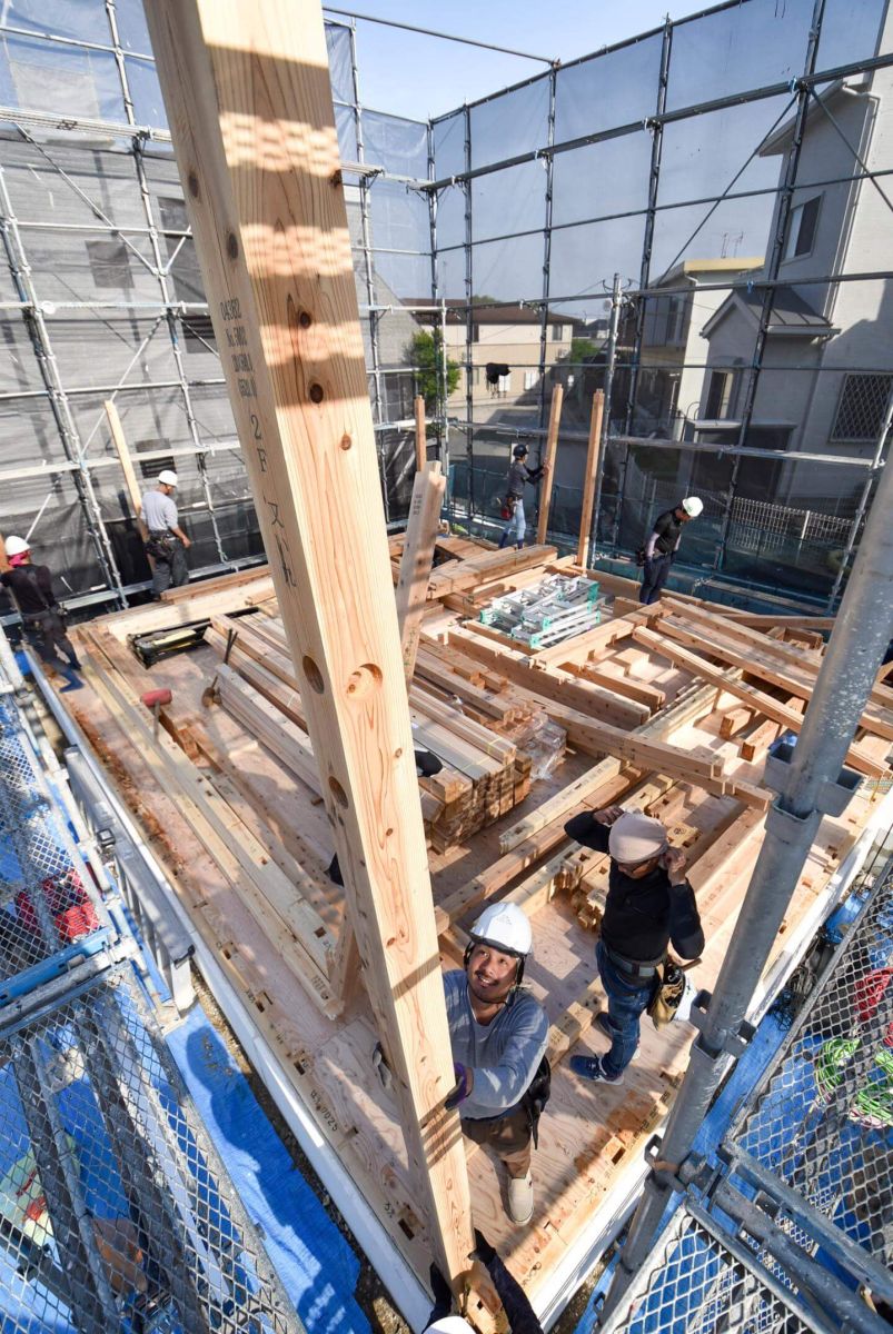 「福岡市南区柏原05」注文住宅現場リポート③【上棟式】
