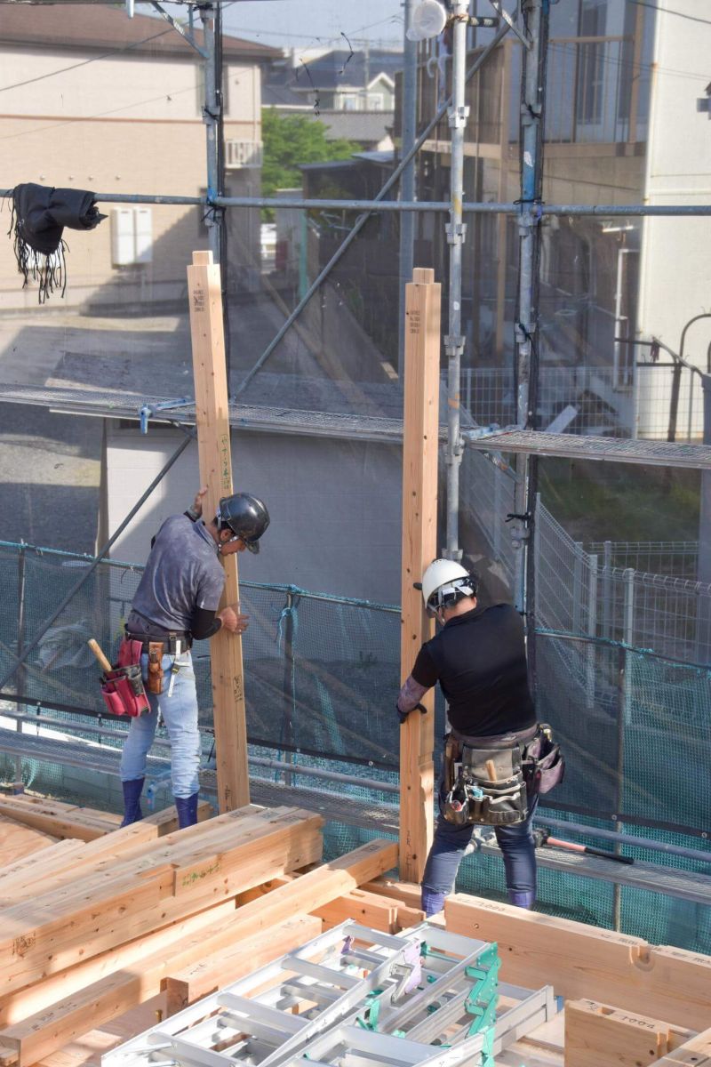 「福岡市南区柏原05」注文住宅現場リポート③【上棟式】