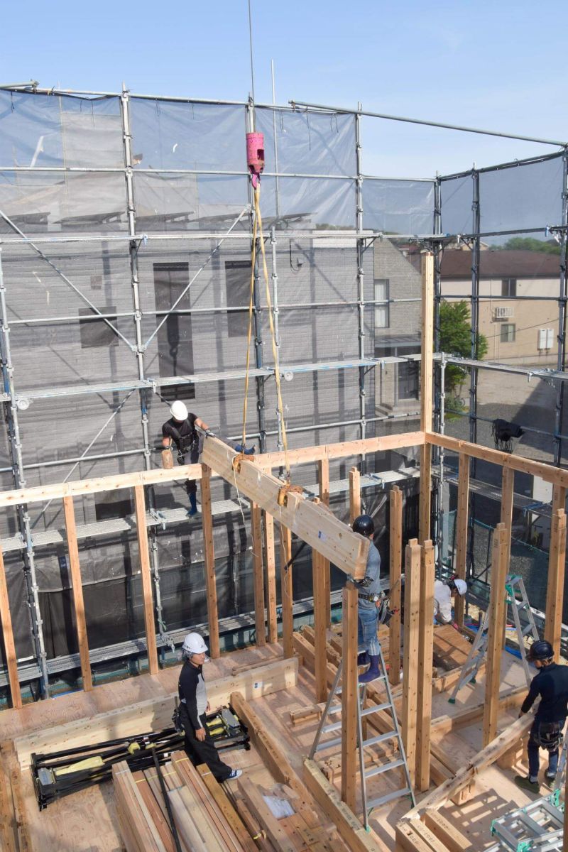 「福岡市南区柏原05」注文住宅現場リポート③【上棟式】